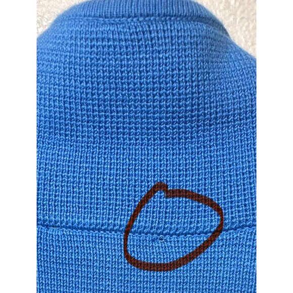 Talbot's Women's Blazer knit Cotton Royal Blue Size Small - Picture 6 of 7